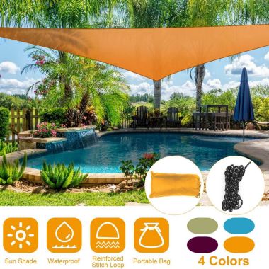 Eggracks By Global Phoenix 9.84ft Sunshade Patio Cover Shade Canopy Camping Sail Awning. View a larger version of this product image.