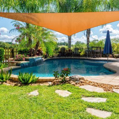 Eggracks By Global Phoenix 9.84ft Sunshade Patio Cover Shade Canopy Camping Sail Awning. View a larger version of this product image.