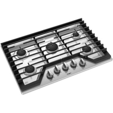 30 inch Stainless 5 Burner Gas Cooktop. View a larger version of this product image.