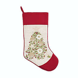 C&F Home Sandy Holiday Tree Christmas Stocking Holidays for Fireplace Mantle