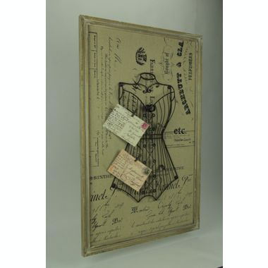 VIP Home and Garden Vintage Corset Form Wood Wall Art Sculpture. View a larger version of this product image.