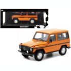 Alternate image 3 for Carfaxo 1980 Mercedes-Benz G-Model (SWB) Orange with Black Stripes Limited Edition to 504 pieces Worldwide 1/18 Diecast Model Car by Minichamps