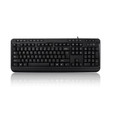 Adesso - Keyboard Wired Multimedia with 3 Port USB Hub PC/Mac - Black. View a larger version of this product image.