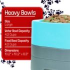 Alternate image 1 for Pet Weighter Elevated Raised Weighted No-Spill Non-Slip Fillable Easy-Clean Water and Food Large Dog Bowl for Large Dogs and Cats - Blue