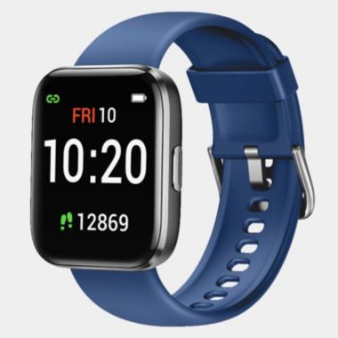Letsfit IW1 Smartwatch Fitness Tracker with Blood Oxygen Saturation & Heart Rate Monitor, IP68 Waterproof Cardio For iPhone and Android - Dark Blue. View a larger version of this product image.