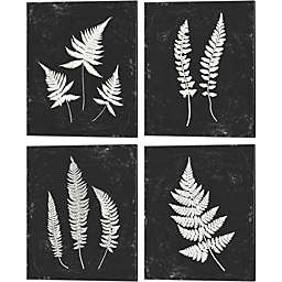 Metaverse Art Forest Shadows Black Crop by Moira Hershey 12-Inch x 15-Inch Canvas Wall Art (Set of 4)
