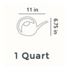 Alternate image 3 for The HC Companies 2-Gallon Garden Large Mouth Watering Can