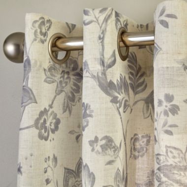 SKL Home By Saturday Knight Ltd Jackie Window Curtain Panel - 52X84", Gray. View a larger version of this product image.