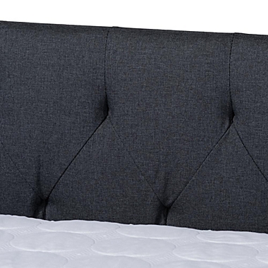 Baxton Studio Haylie Modern And Contemporary Dark Grey Fabric Upholstered Full Size Daybed - Dark Grey. View a larger version of this product image.
