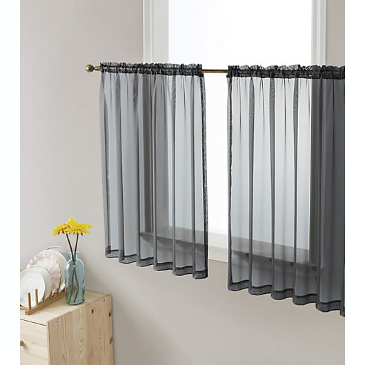 Blackout Elegant Tiers Half Valance Window Curtain for Cafe Home Door Decor 6 