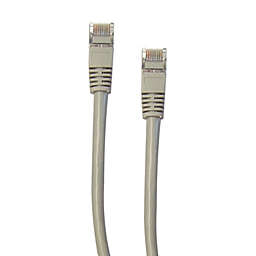 Cable Wholesale Shielded Cat5e Gray Ethernet Cable, Snagless/Molded Boot, 3 foot