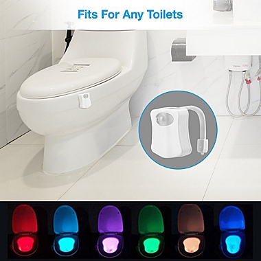 Infinity Merch 8-Color Automatic Toilet Night Light with LED Sensor. View a larger version of this product image.