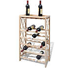 Alternate image 1 for vidaXL Wine Rack for 25 Bottles Solid Fir Wood
