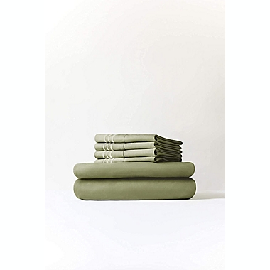 CGK Unlimited 6 Piece Extra Deep Pocket Microfiber Sheet Set - Queen - Sage Green. View a larger version of this product image.