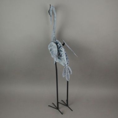 Things2Die4 Metal Heron LED Solar Garden Statue Accent Light Patio Decor Sculpture Art. View a larger version of this product image.