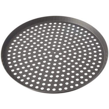 Lloyd Pans 12" Perforated Cutter Pizza Pan Heavy Duty Aluminum USA. View a larger version of this product image.