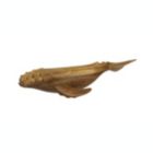 Alternate image 0 for Contrast Beautiful Carved Teak Wood Humpback Whale Tabletop Statue 19.5 Inches Long
