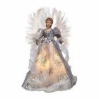 Alternate image 0 for Kurt Adler (AD0601) 16-Inch Fiber Optic White, Silver & Gray Angel Tree Topper