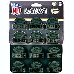 MasterPieces Game Day Set - FanPans NFL Green Bay Packers - Silicone Ice Cube Trays Two Pack - Dishwasher Safe