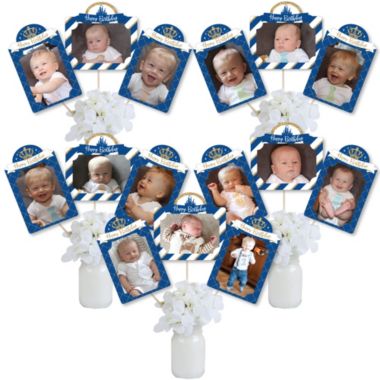 Big Dot of Happiness Royal Prince Charming - Birthday Party Picture Centerpiece Sticks - Photo Table Toppers - 15 Pieces. View a larger version of this product image.