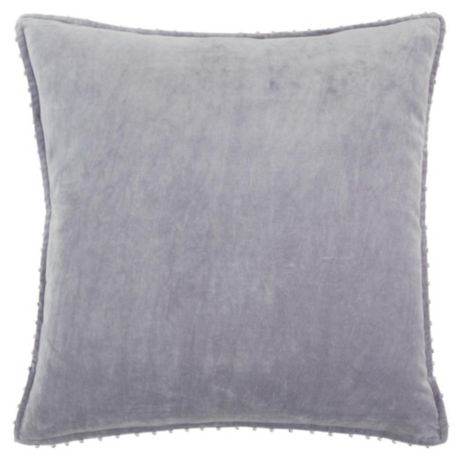 Purple Velvet Pillow Case Sham 22” X 22” Soft Zip Closure Set Of 2 