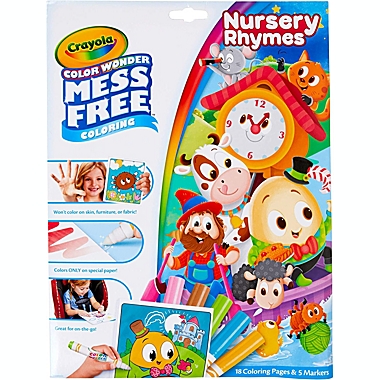 Crayola Nursery Rhymes Wonder Pages, Mess Free Coloring Pages & Markers,. View a larger version of this product image.