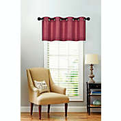 Regal Home Regal Home Collections Oversized Grommet Top Window Valance - 50 in. W x 18 in. L, Monroe Burgundy