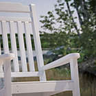 Alternate image 0 for Merrick Lane Hillford White Poly Resin Indoor/Outdoor Rocking Chair