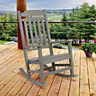 Alternate image 0 for Flash Furniture Winston All-Weather Rocking Chair In Gray Faux Wood - Gray
