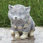 Alternate image 0 for Pudgy Pals Cat in Rain Boots Garden Statue Figurine 7.75 Inches