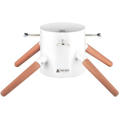 Tree Nest Christmas Tree Stand Base for up to 8ft Real Trees, White. View a larger version of this product image.