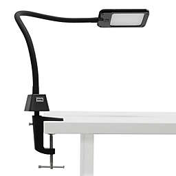 Studio Designs LED Flex Lamp with USB Charging Base for Office, Art, Sewing, or Crafts - Black