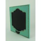 Alternate image 1 for VIP Home and Garden Distressed Blue Old Fashioned Wood Frame Wall Mount Chalkboard Sign
