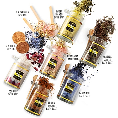 Lovery Bath Salts Gift Set with Natural Hers and Essentail Oils, 13 Piece. View a larger version of this product image.