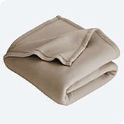Bare Home Polar Fleece Blanket - Warm Cozy - Hypoallergenic Premium Poly-Fiber Yarns - Thermal - Lightweight Bed Blanket - Throw, Oyster