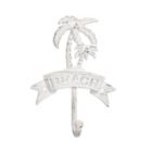 Alternate image 0 for Beachcombers Beach Palm Tree White Distressed Metal Clothes Hook 8 Inch