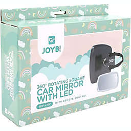 Rotating Car Mirror with LED lights and remote, Baby Car Mirror with LED lights