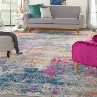 Nourison Passion PSN36 Indoor Area Rug - Ivory/Multi 9' x 12'. View a larger version of this product image.