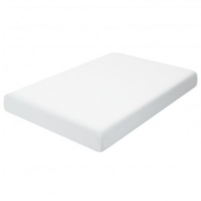 Costway 8 Inches Foam Medium Firm Mattress with Removable Cover-Twin Size