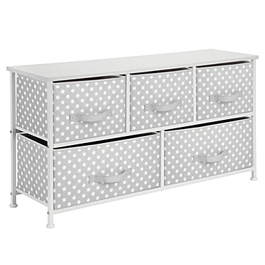 mDesign Fabric 5-Drawer Closet Storage Organizer Furniture Unit. View a larger version of this product image.