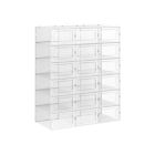 Alternate image 0 for BreeBe Set of 18 Plastic Shoe Boxes Storage Organizers