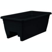 The HC Companies (SPX24DB0G18) Deck Rail Box Planter, Black - 24"
