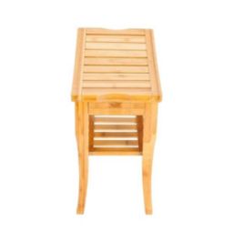 Stock Preferred Bamboo Bath Stool Sandal Wood in Brown