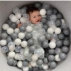 Alternate image 1 for Boomboleo Pit Balls Set 200-piece Clear Grey