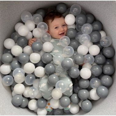 Boomboleo Pit Balls Set 200-piece Clear Grey. View a larger version of this product image.