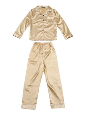 Allegra K Women&#39;s Sleepwear Button Down Soft Pajama Sets, Light Yellow M