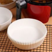 Kitcheniva 50-Pieces Round Non-Stick Disposable Air Fryer Paper Liner