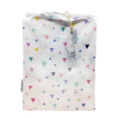 Saturday Park Multicolor Triangles 100% Organic Cotton Sheet Set. View a larger version of this product image.