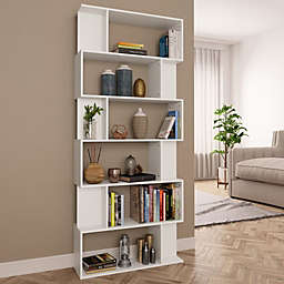 vidaXL Book Cabinet/Room Divider White 31.5