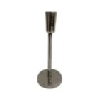 Alternate image 0 for BIDK Home 8" Silver Contemporary Candlestick Holder Tabletop Decor - Medium